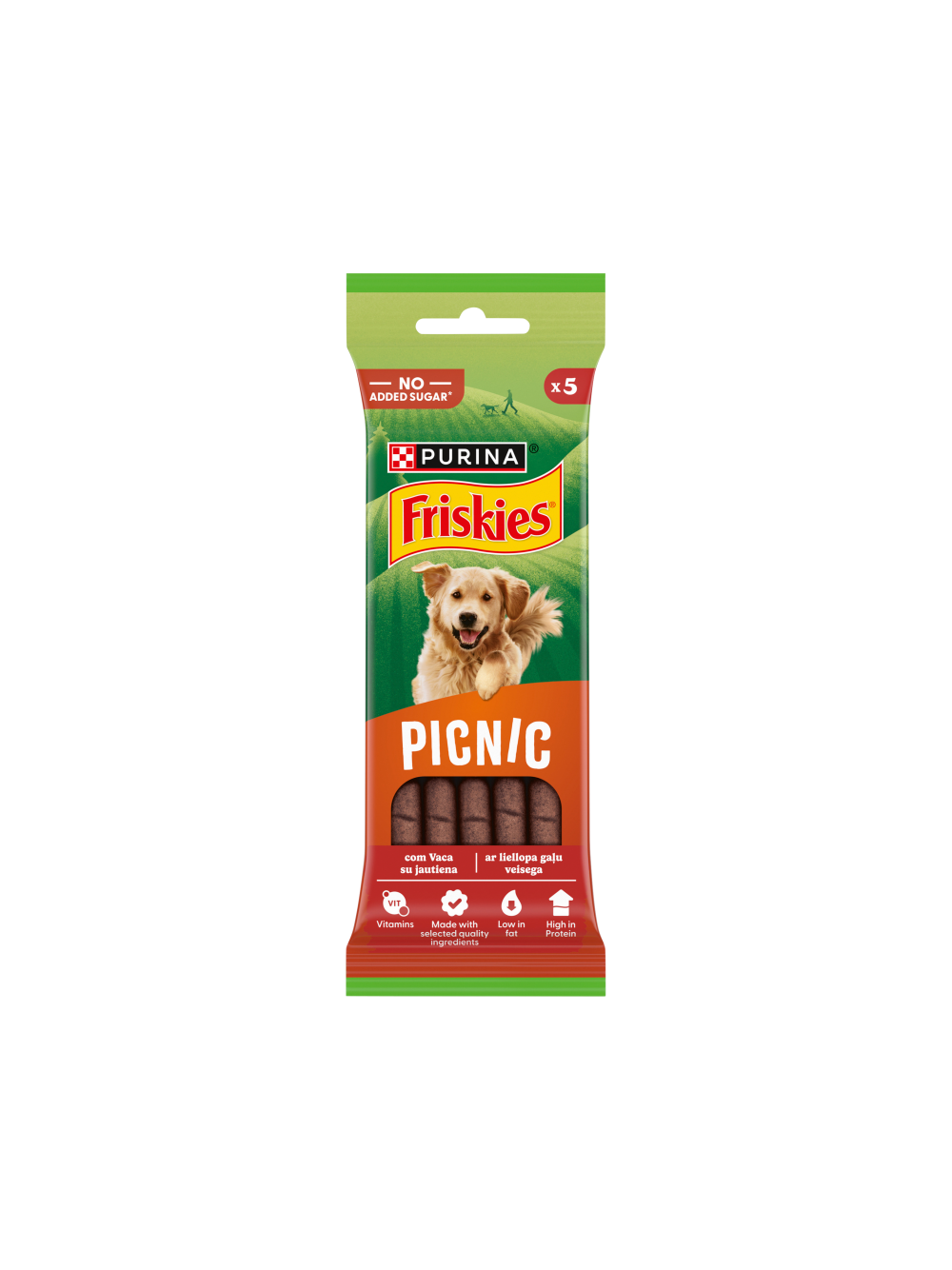 Friskies Picnic dla dorosłych psów z wołowiną 3x42g (5 sztuk)