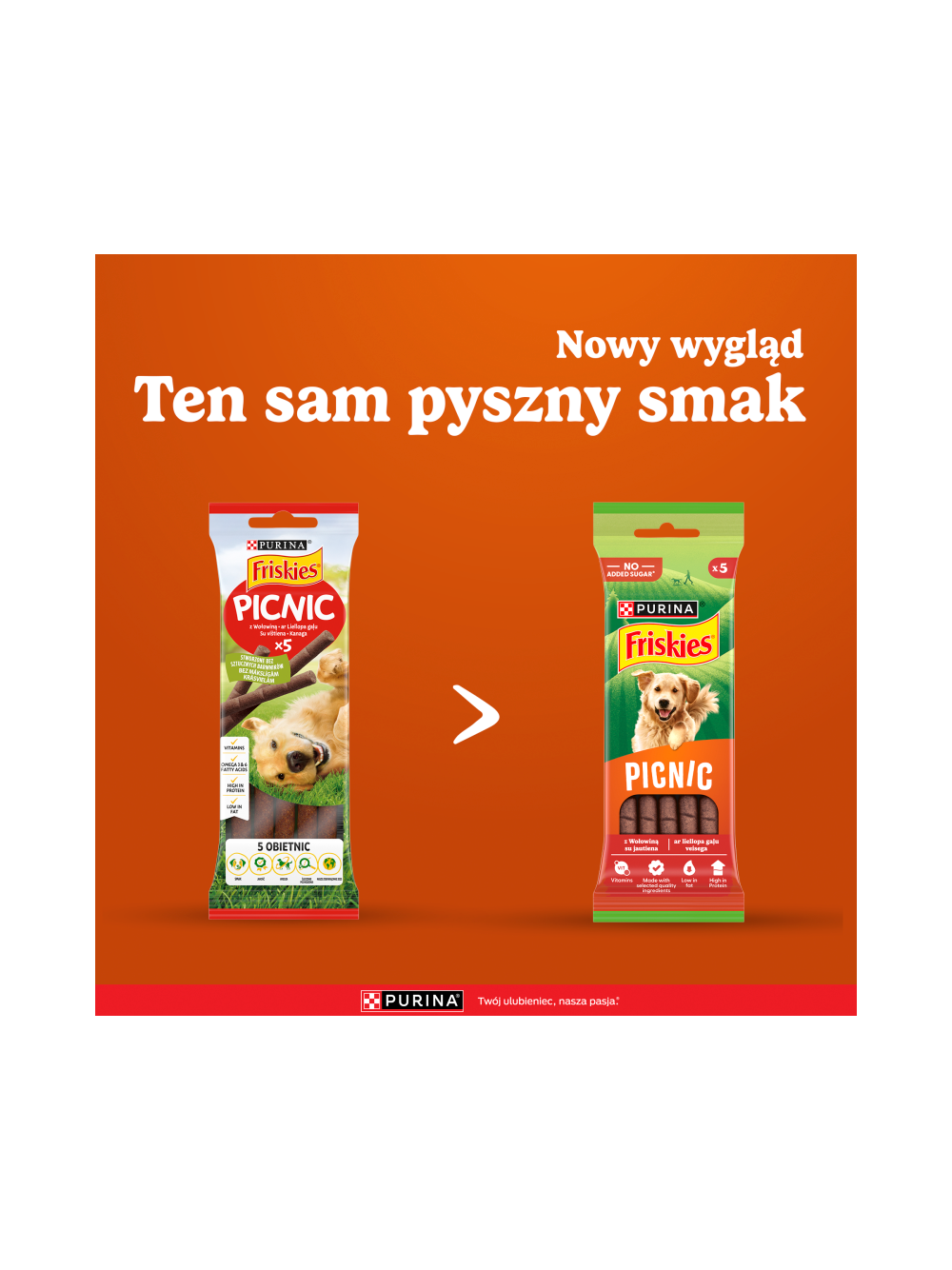 Friskies Picnic dla dorosłych psów z wołowiną 3x42g (5 sztuk)