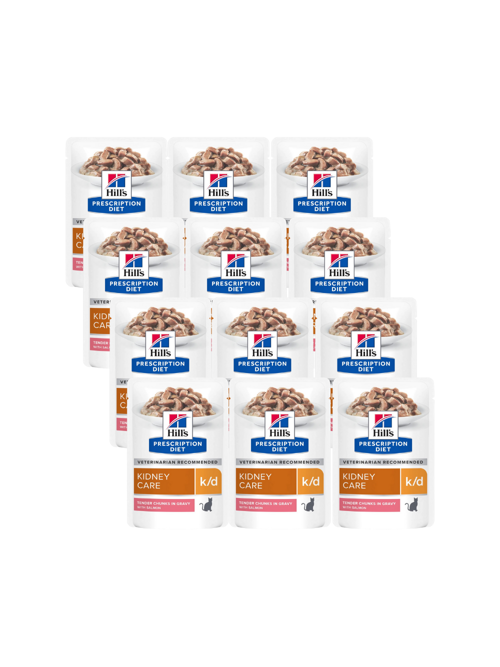 HILL'S PD Prescription Diet Feline k/d łosoś 12 x 85g - saszetka