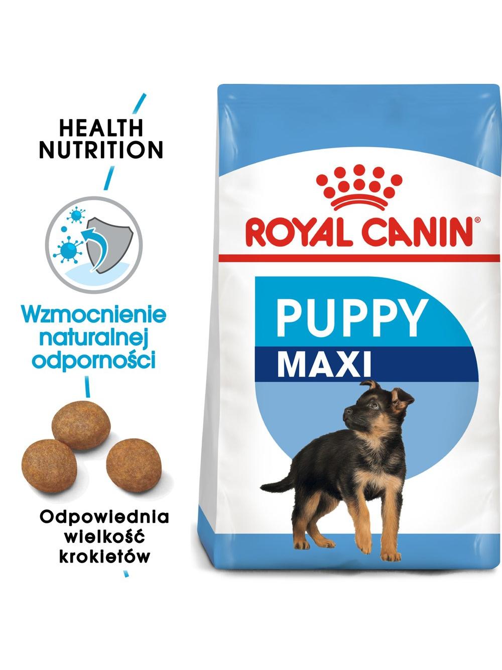 ROYAL CANIN Maxi Puppy 15kg karma sucha dla szczeniąt, od 2 do 15 miesiąca życia, ras dużych  + niespodzianka dla psa GRATIS!