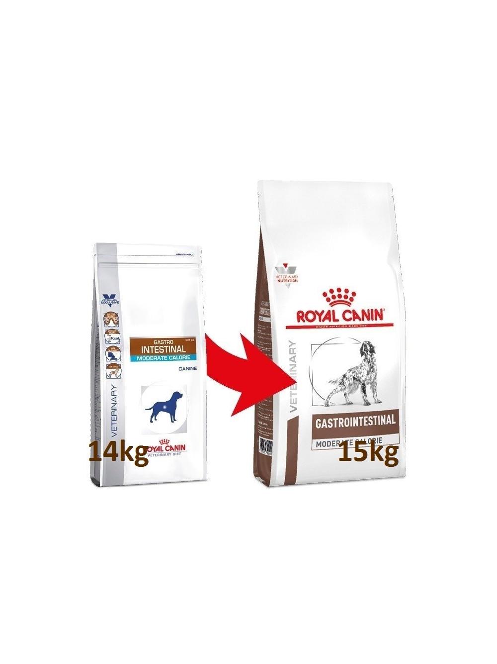 ROYAL CANIN Gastro Intestinal Moderate Calorie GIM23 14,7kg//Opakowanie uszkodzone (9296) !!!