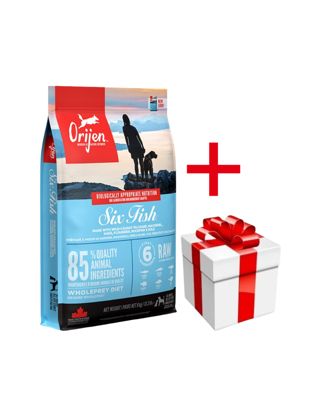 ORIJEN Six Fish Dog 6kg + niespodzianka dla psa GRATIS!