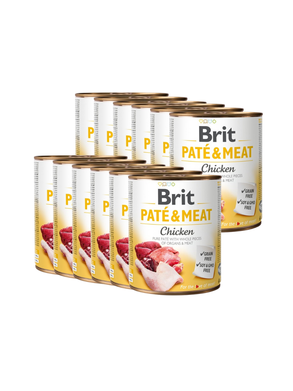 BRIT PATE & MEAT CHICKEN 12x800g