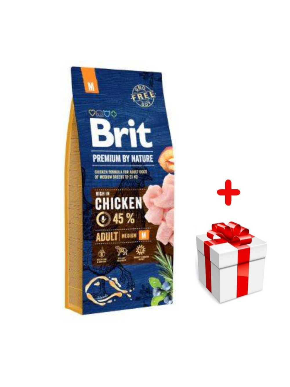 BRIT Premium By Nature Adult M 8kg  + niespodzianka dla psa GRATIS!