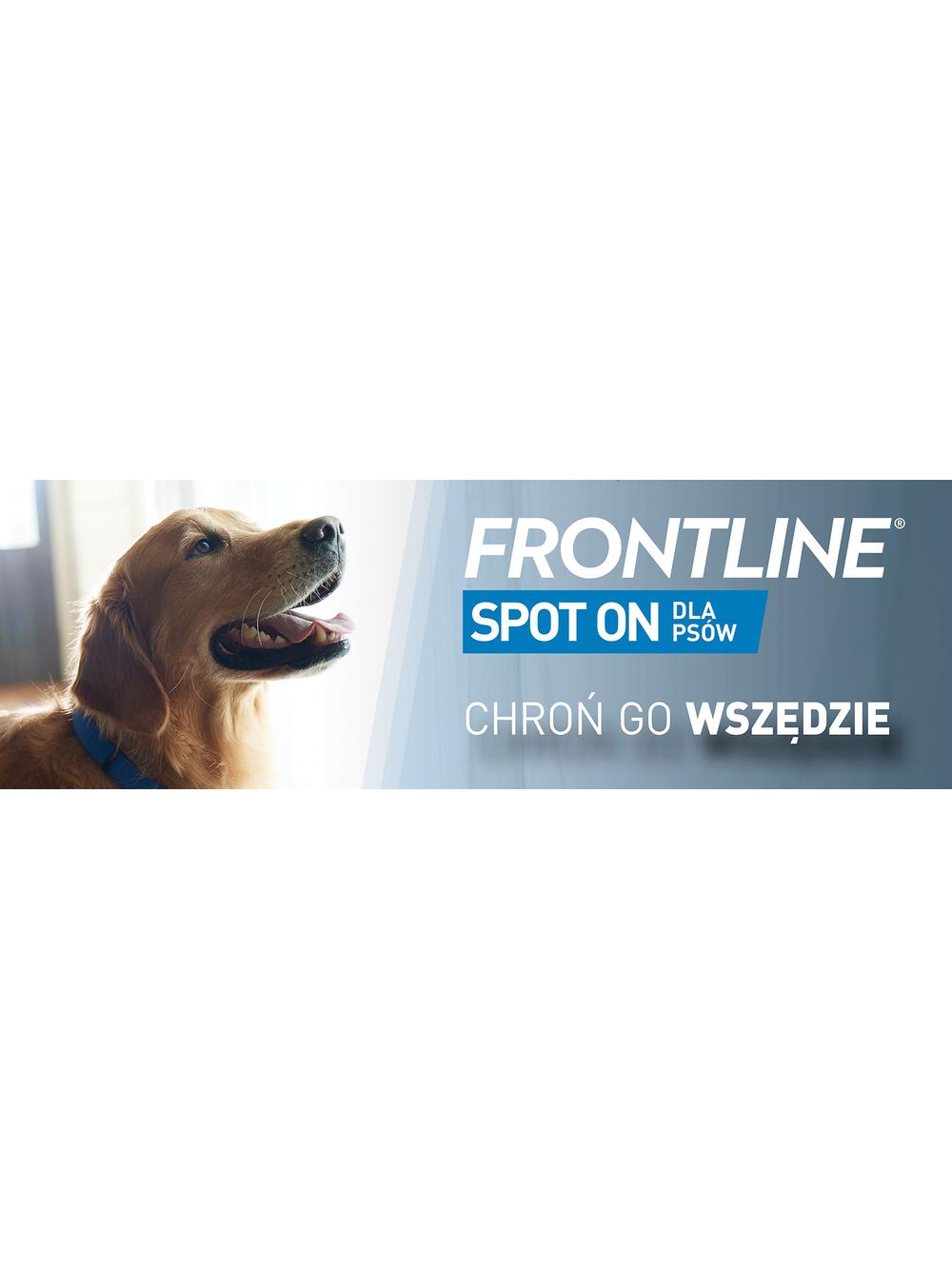 Frontline Spot On Pies M 10-20 kg dla psów M  3x1,34 ml