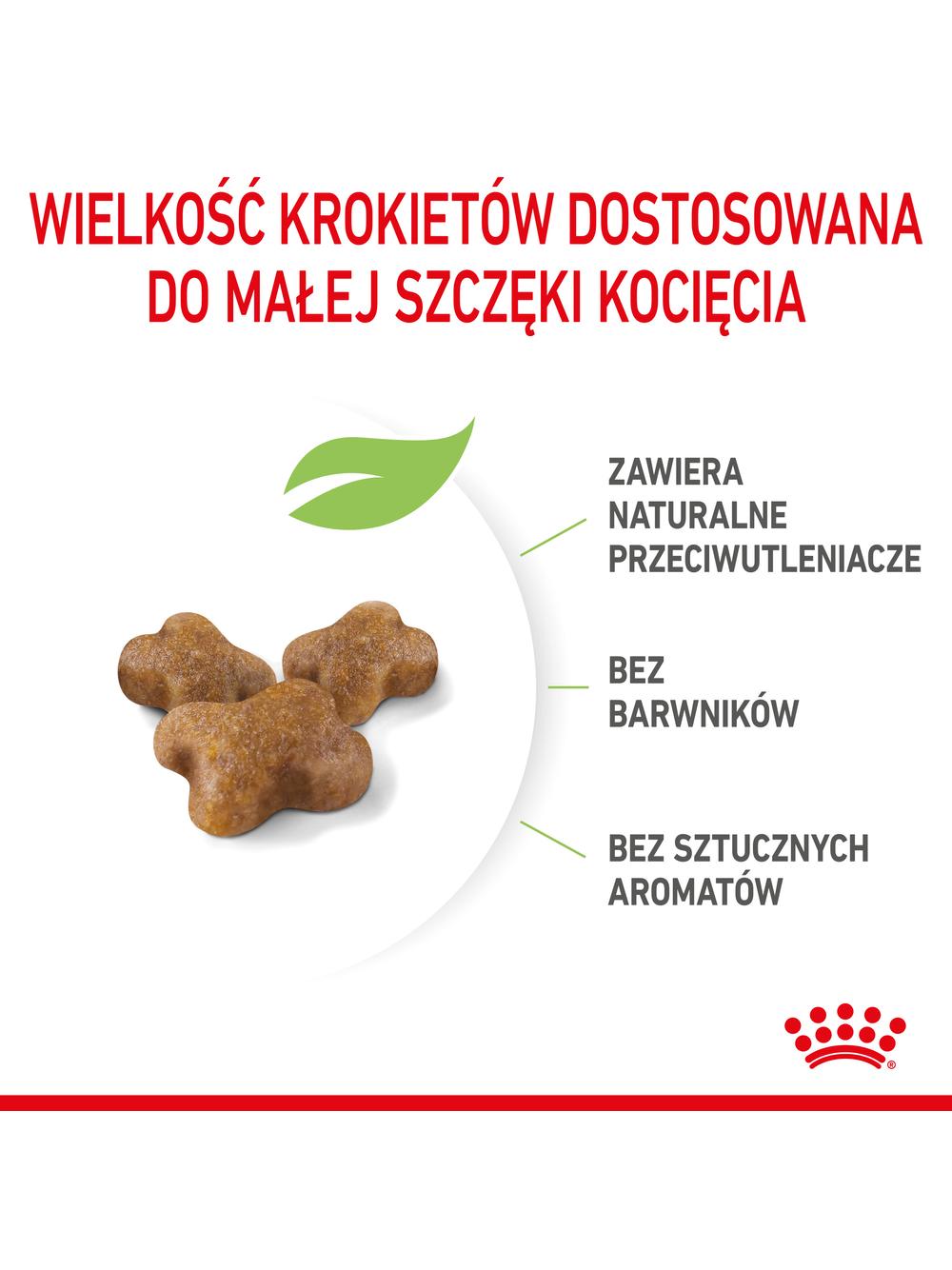 ROYAL CANIN  Kitten 400g karma sucha dla kociąt od 4 do 12 miesiąca życia  + niespodzianka dla kota GRATIS!