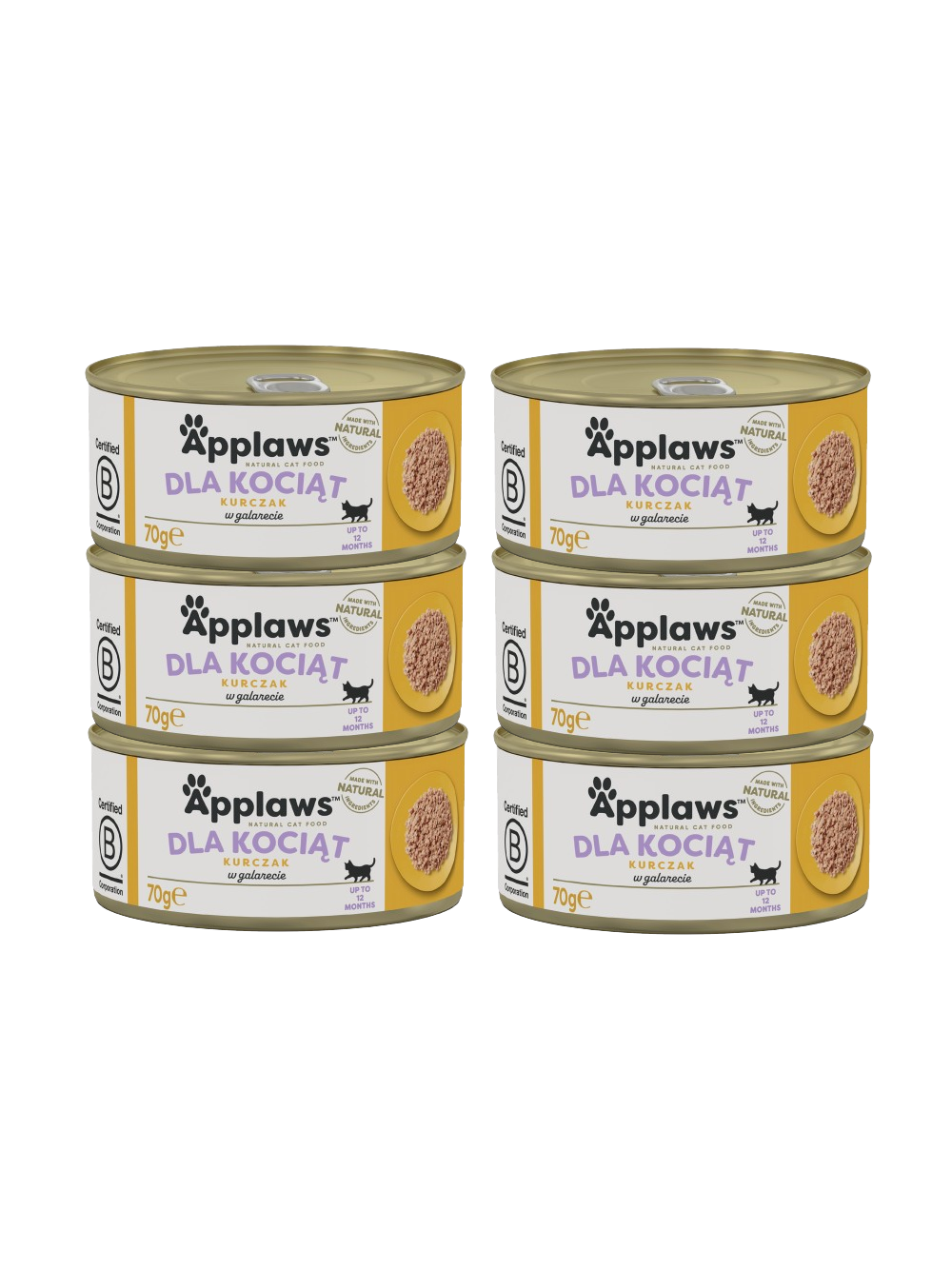Applaws Cat Kitten Kurczak dla kociąt 6x70g PUSZKA
