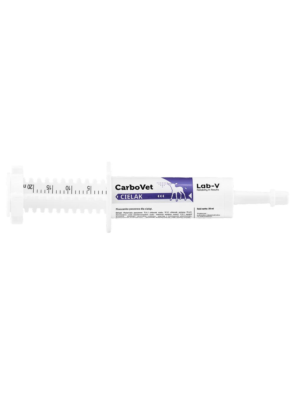 Lab-v CarboVet Cielak - Preparat do usuwania toksyn z organizmu dla cieląt 20 ml