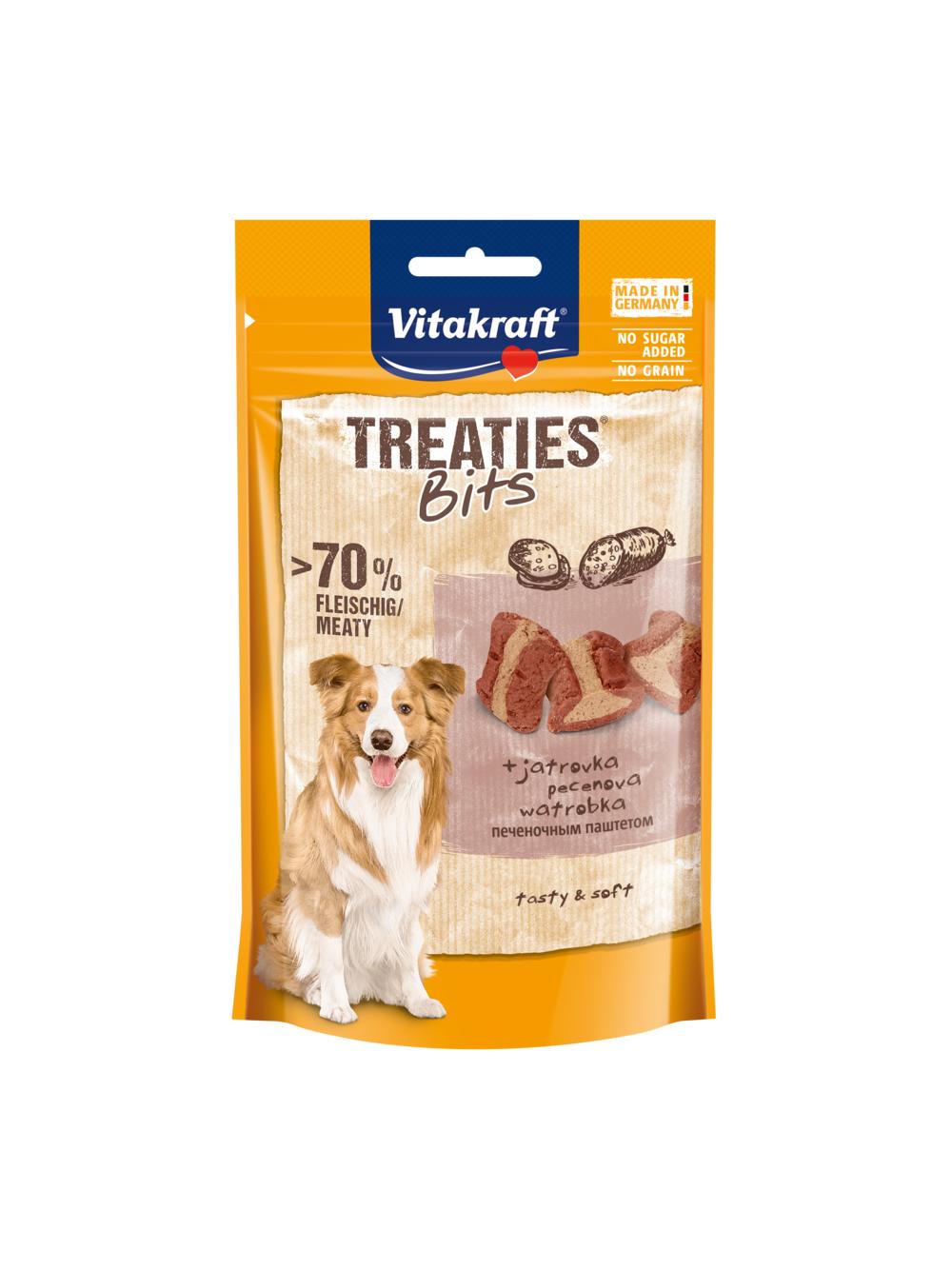 Vitakraft Treaties Bits wątróbka 120g przysmak dla psa