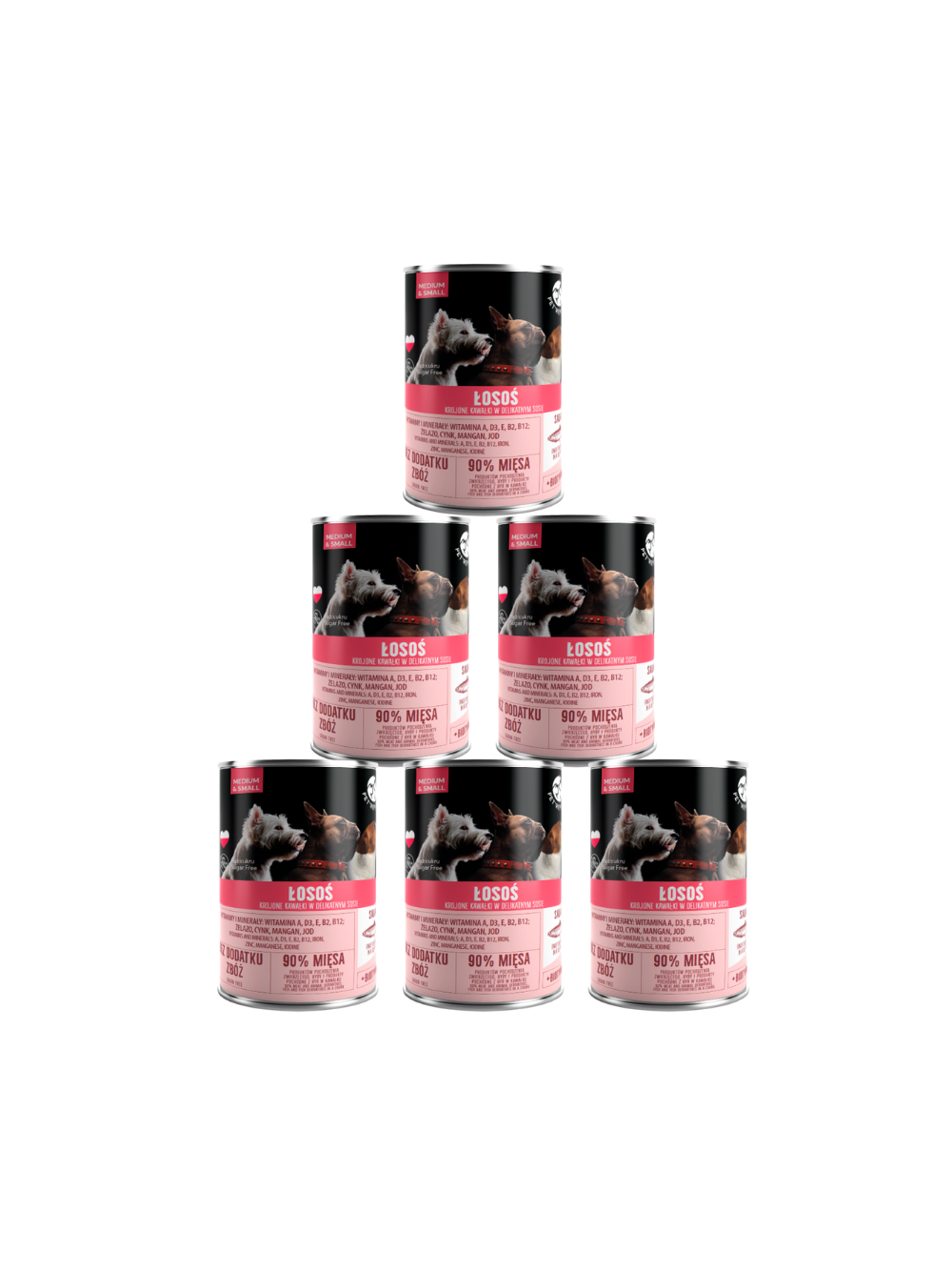 PetRepublic kawałki w sosie z łososiem 6x400g