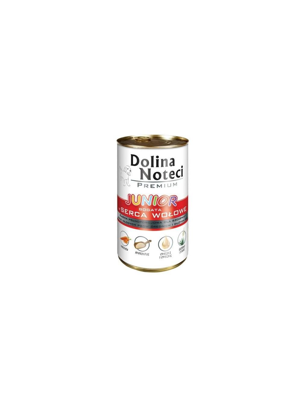 Dolina Noteci PREMIUM Junior bogata w serca wołowe 6 x 400g