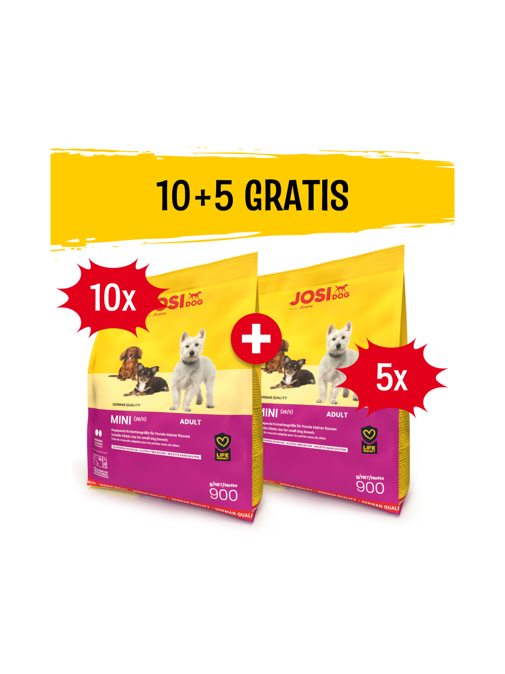 JOSERA JosiDog Mini 10x900g + 5x900g GRATIS!!!