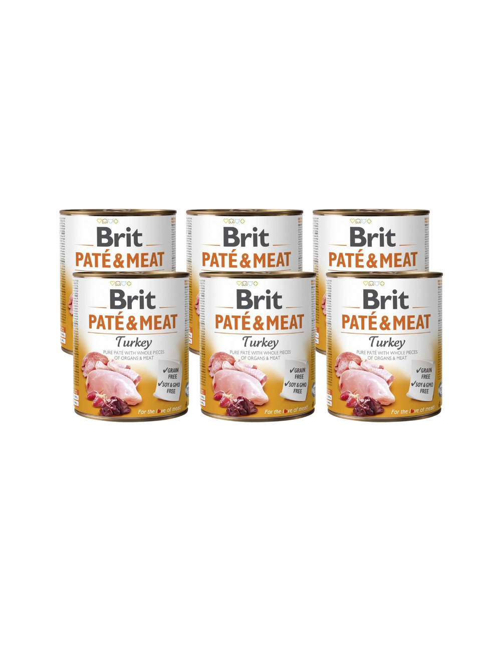 BRIT PATE & MEAT TURKEY 6x800g