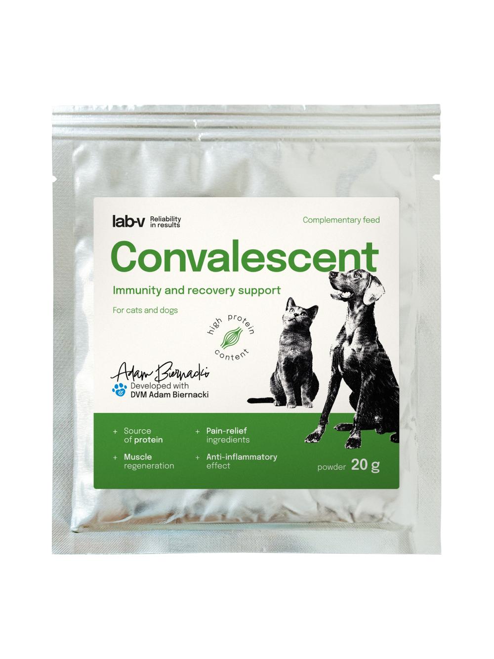 Lab-v Convalescent - karma paszowa dietetyczna dla psów i kotów 20 g