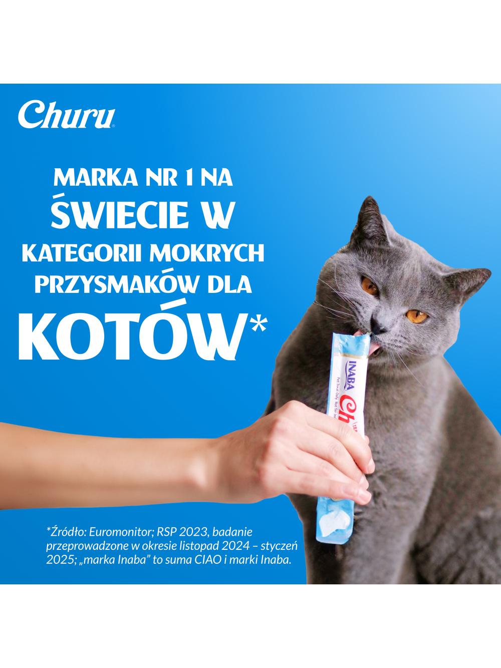 INABA Churu dla kota - mix z tuńczykiem 80x14g