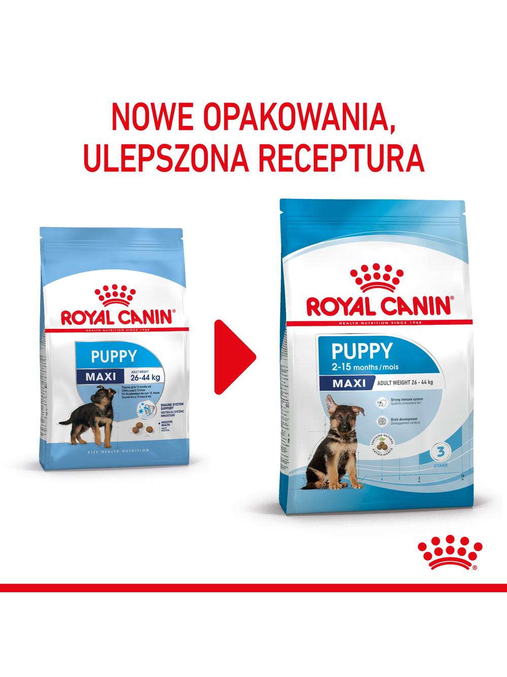 ROYAL CANIN Maxi Puppy 15kg karma sucha dla szczeniąt, od 2 do 15 miesiąca życia, ras dużych