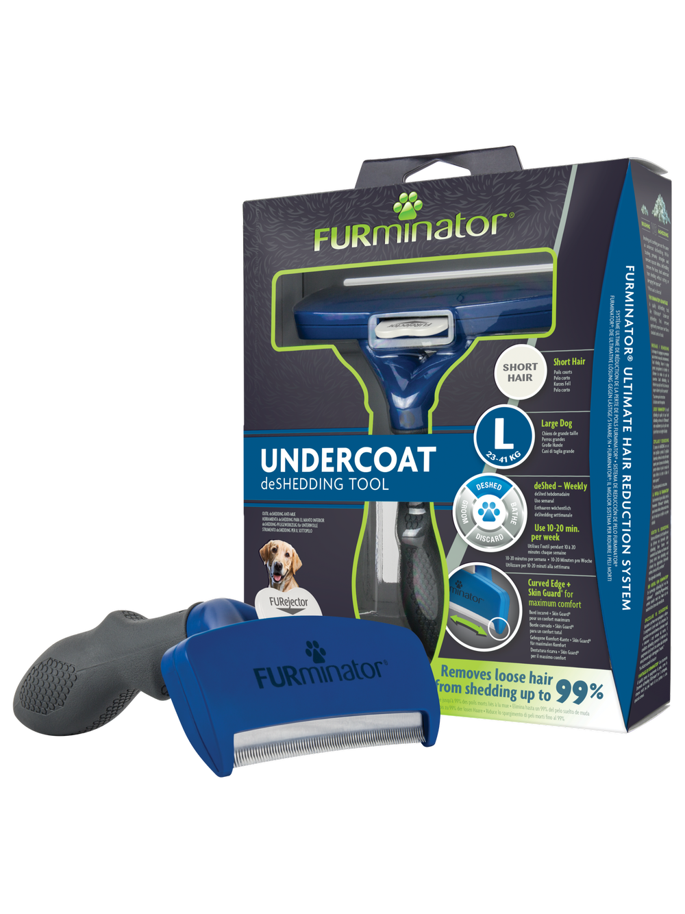 FURMINATOR dla psów krótkowłosych - Large + Zabawka dla psa GRATIS!