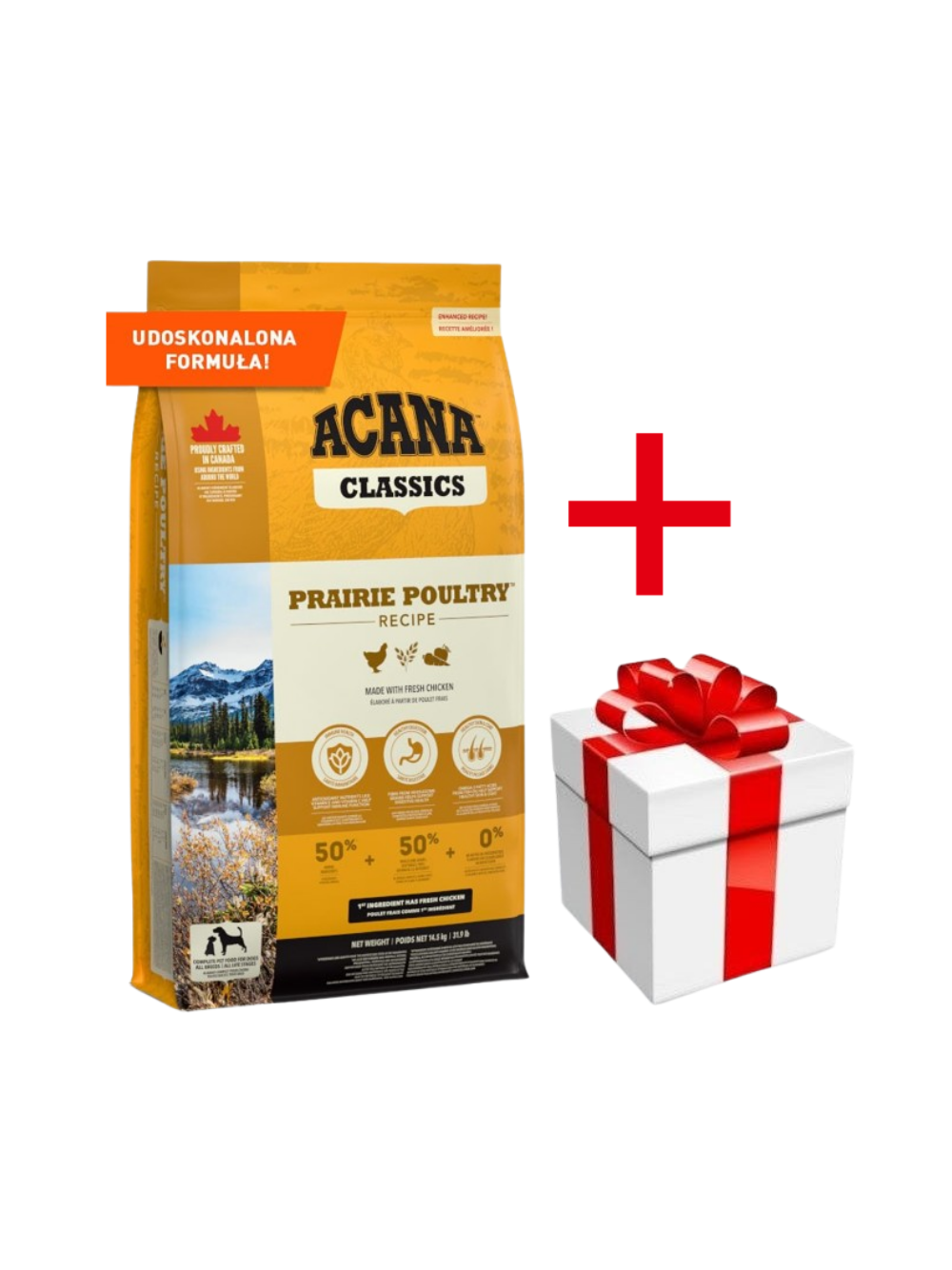 ACANA Classics Prairie Poultry 14,5kg + niespodzianka dla psa GRATIS!