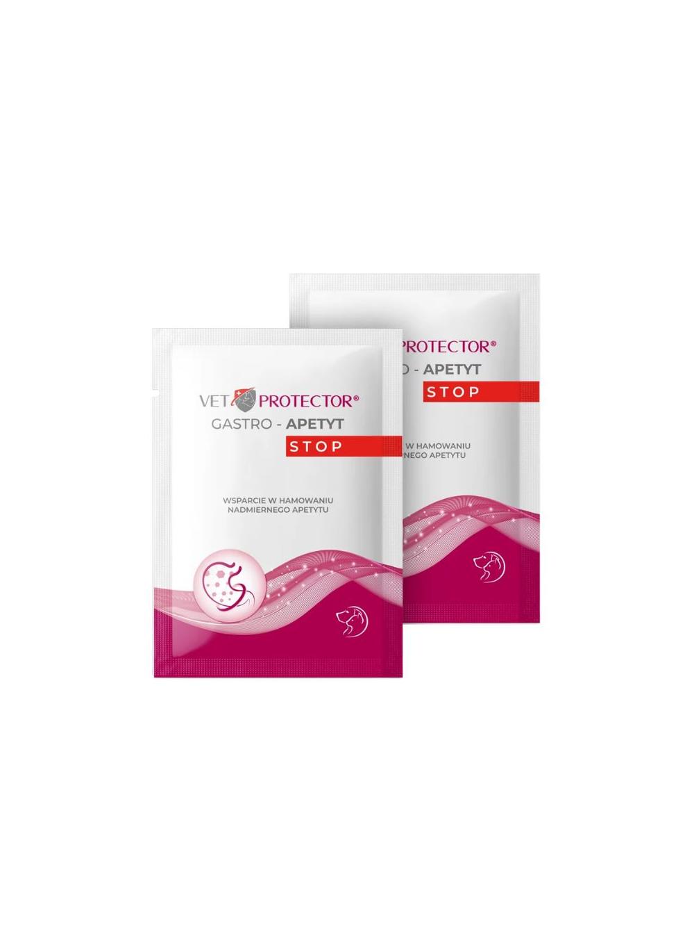 VET PROTECTOR® GASTRO – APETYT STOP – hamowanie nadmiernego apetytu, zwiększenie uczucia sytości dla psa i kota 3,5 g