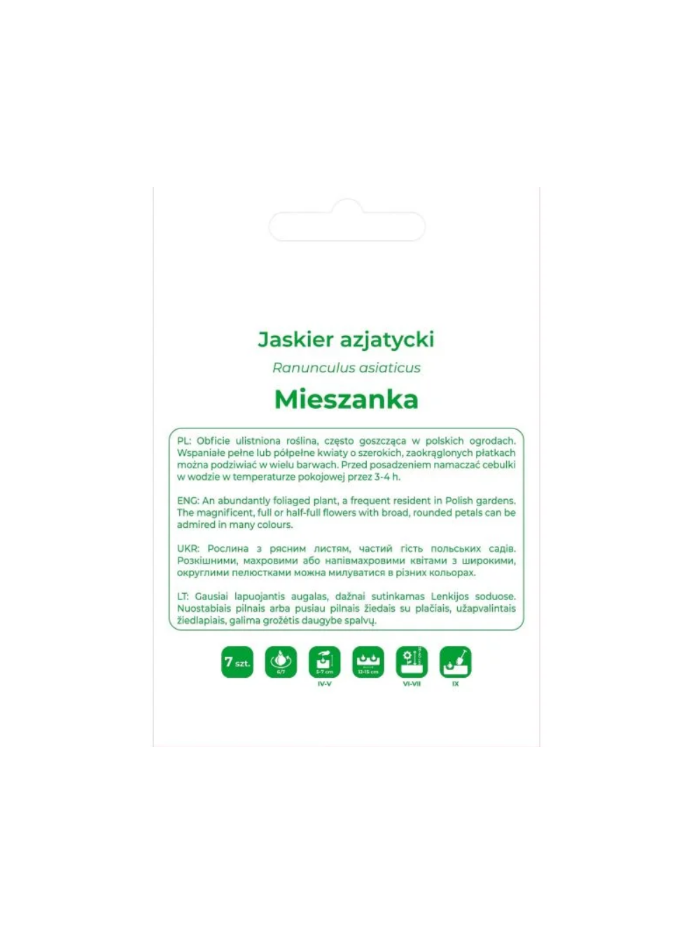 Jaskier azjatycki mieszanka 7szt.