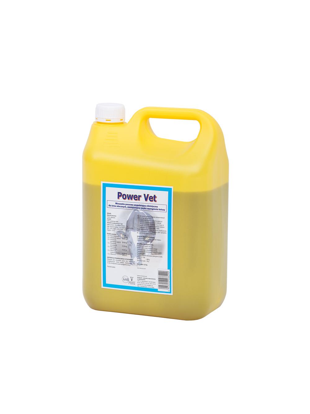 Lab-v Power Vet - Mieszanka Paszowa Uzupełniająco-Dietetyczna Dla Krów Zmniejszająca Ryzyko Wystąpienia Ketozy 5kg