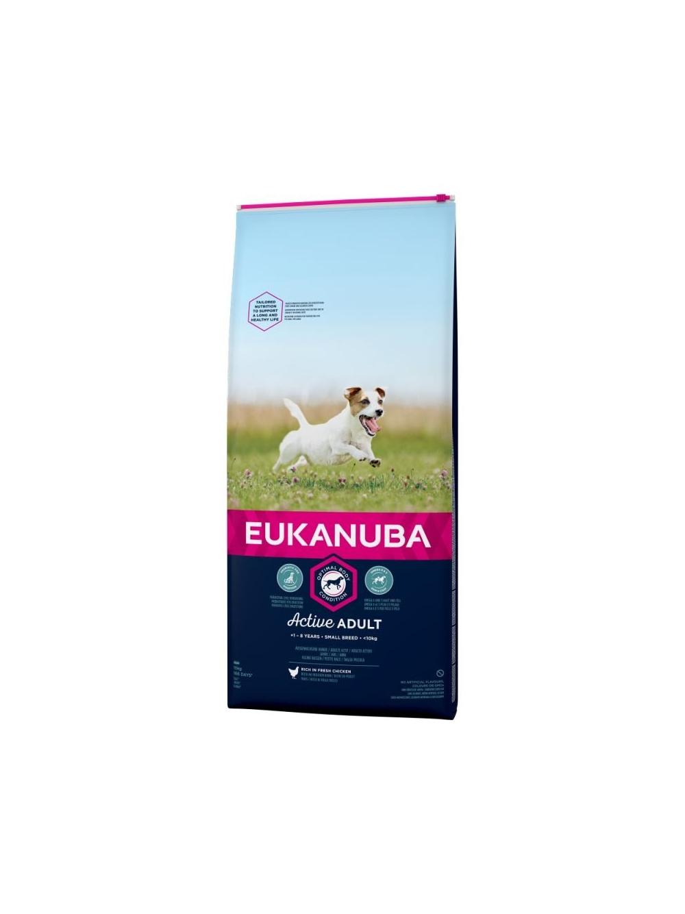 Eukanuba adult small breed chicken 15kg + niespodzianka dla psa GRATIS!