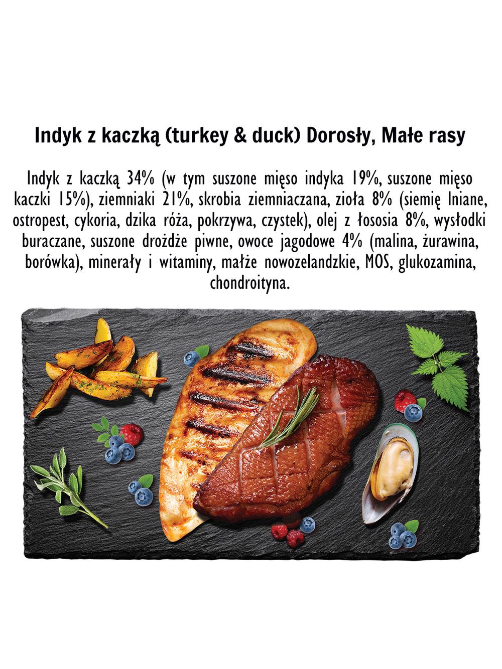 Paka Zwierzaka - Seventh heaven - Indyk z kaczką MINI (Turkey & Duck)  1,5kg