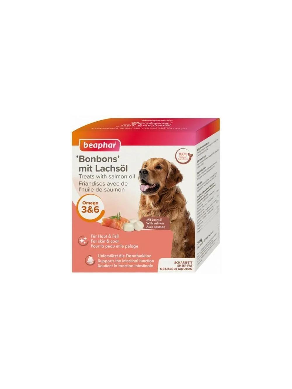 Beaphar LACHSÖL BONBONS 245g. - praliny z łososiem 40szt