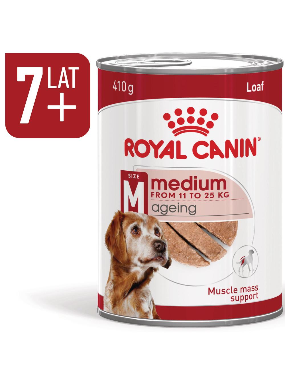 ROYAL CANIN® Medium Ageing 7+ 410g karma mokra, pasztet, dla psów starszych od 7. roku życia, ras średnich