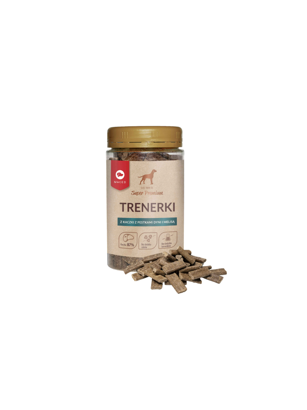 MACED Trenerki z kaczki z pestkami dyni i melisą 150g