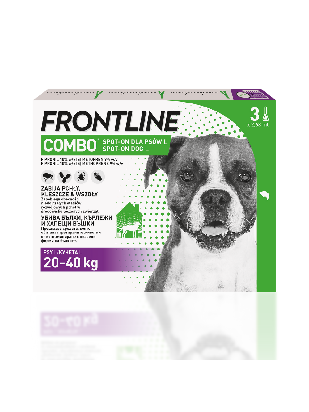FRONTLINE Combo Spot -On Pies L 20-40kg (pipeta 3x 2,68ml)