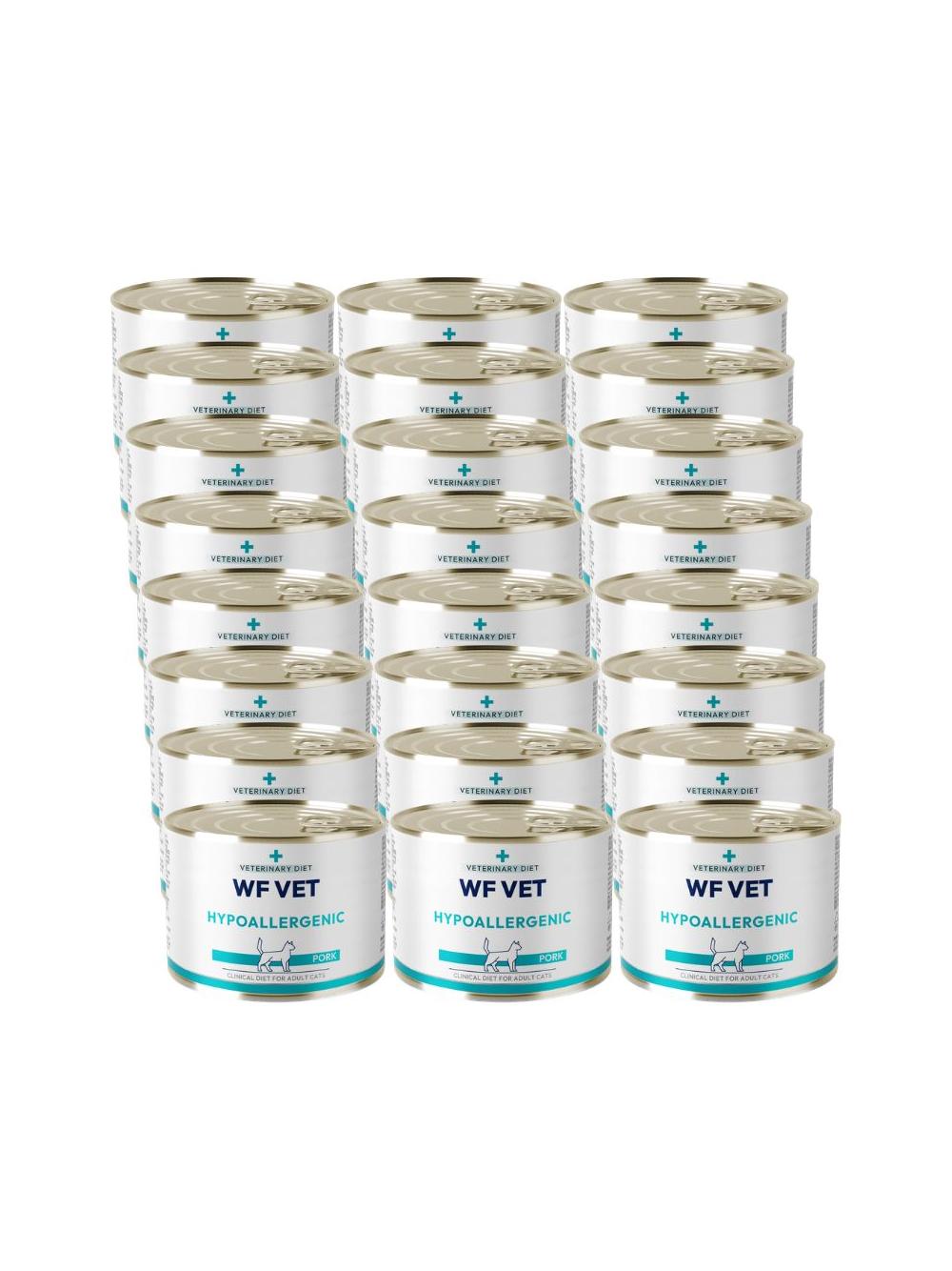 WF VET Hypoallergenic cat pork 24x200g
