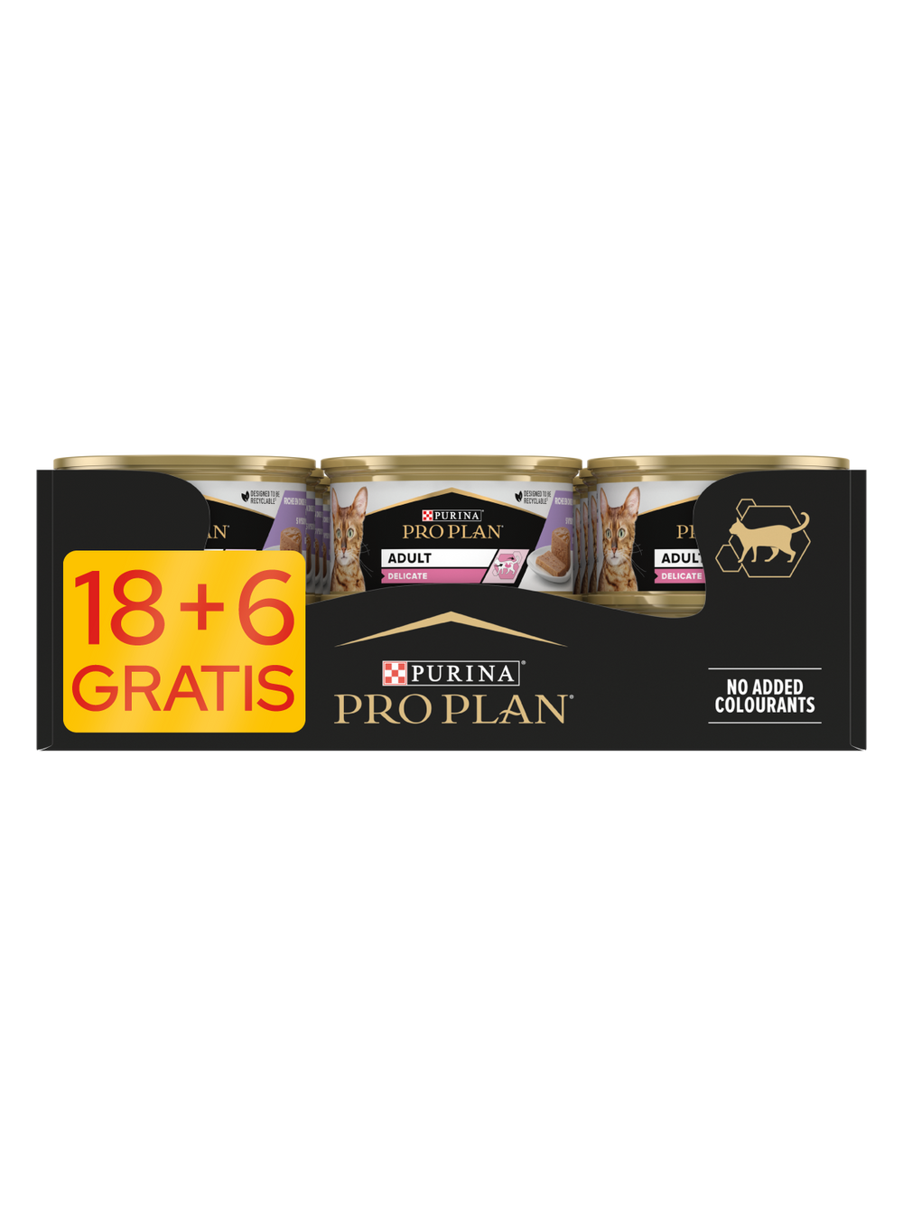 PRO PLAN Adult Delicate Mokra karma dla kota mus z indykiem 24x85g