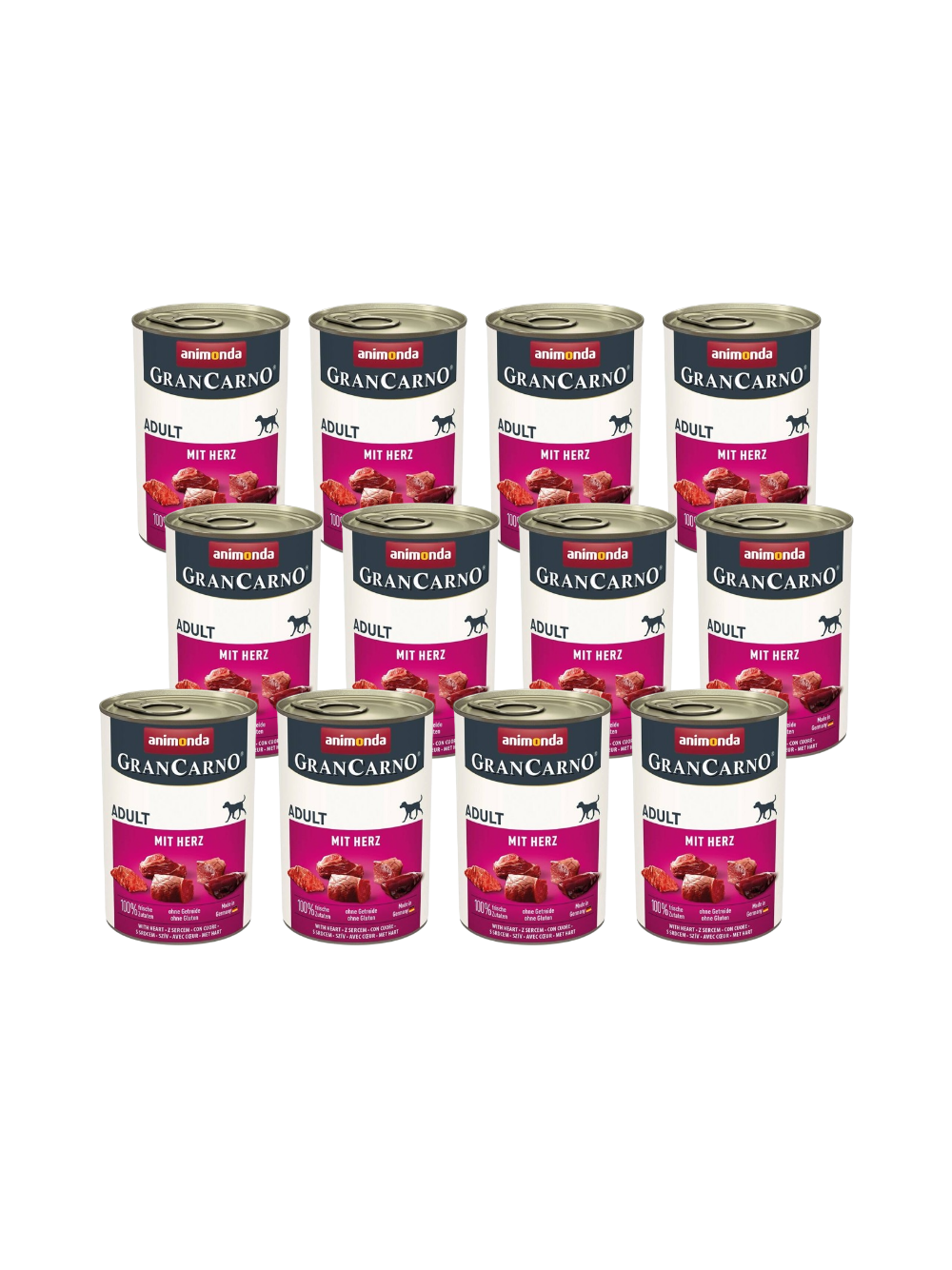 ANIMONDA GranCarno Adult Dog z sercami 12x400g