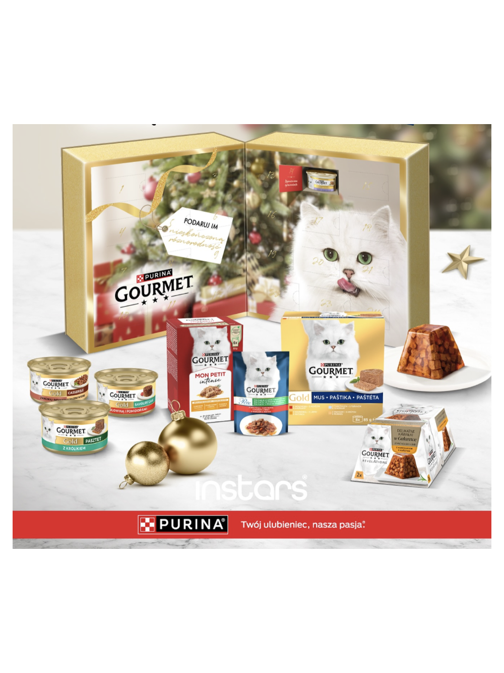 Purina® Gourmet™ - świąteczna uczta dla kociego smakosza - kalendarz adwentowy