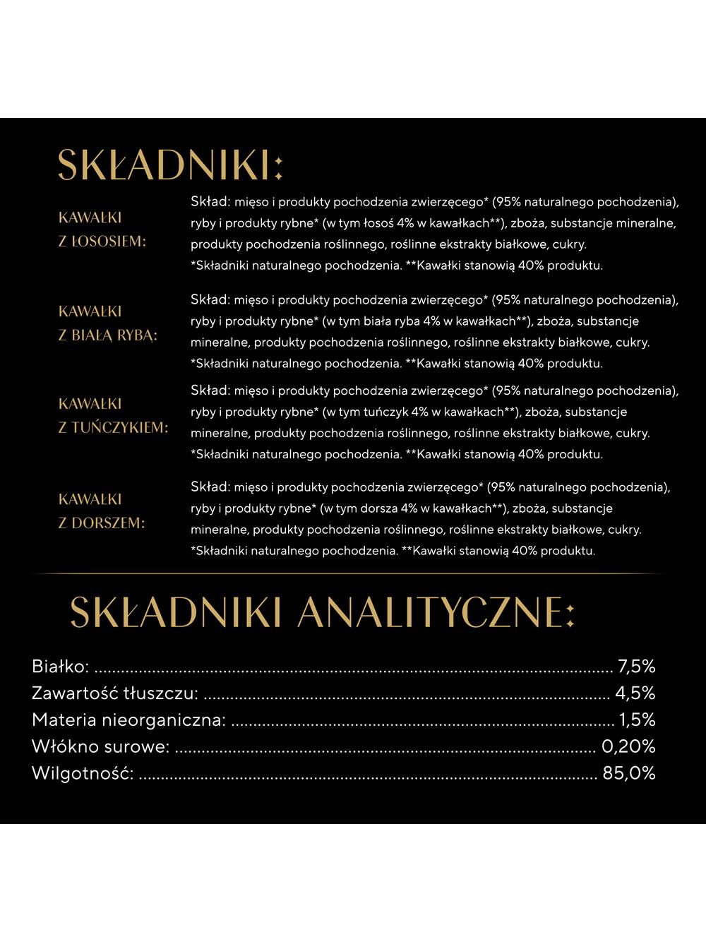 SHEBA Sauce Collection Rybne Smaki saszetki 40x85 g – mokra karma pełnoporcjowa dla dorosłych kotów, w sosie