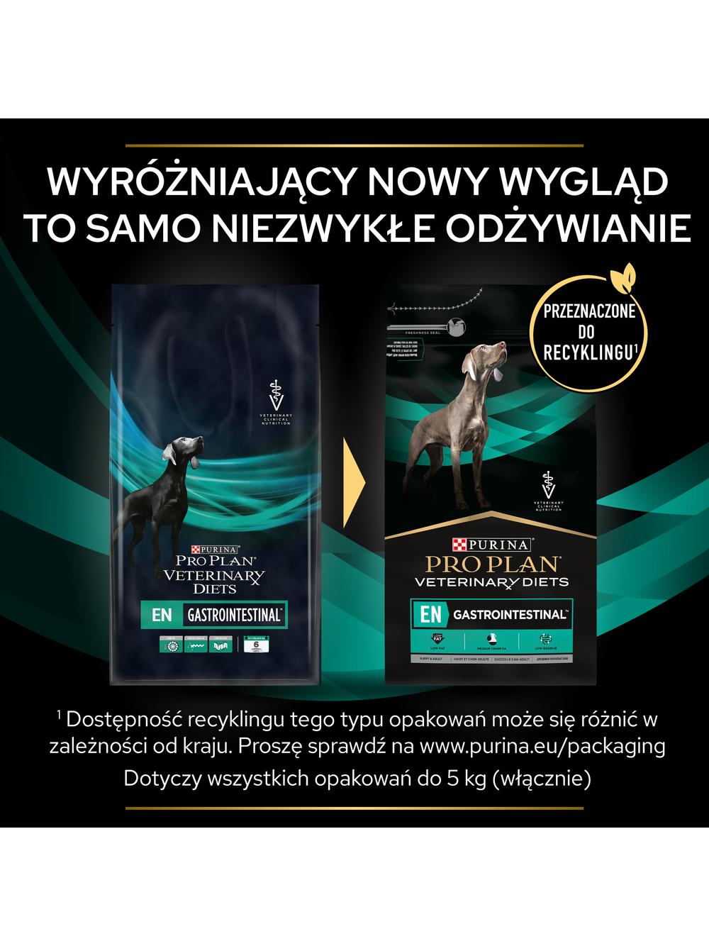 PRO PLAN Veterinary Diets Canine EN Gastrointestinal Karma sucha dla psa 5kg/Opakowanie uszkodzone (5972,8542,9173) !!!