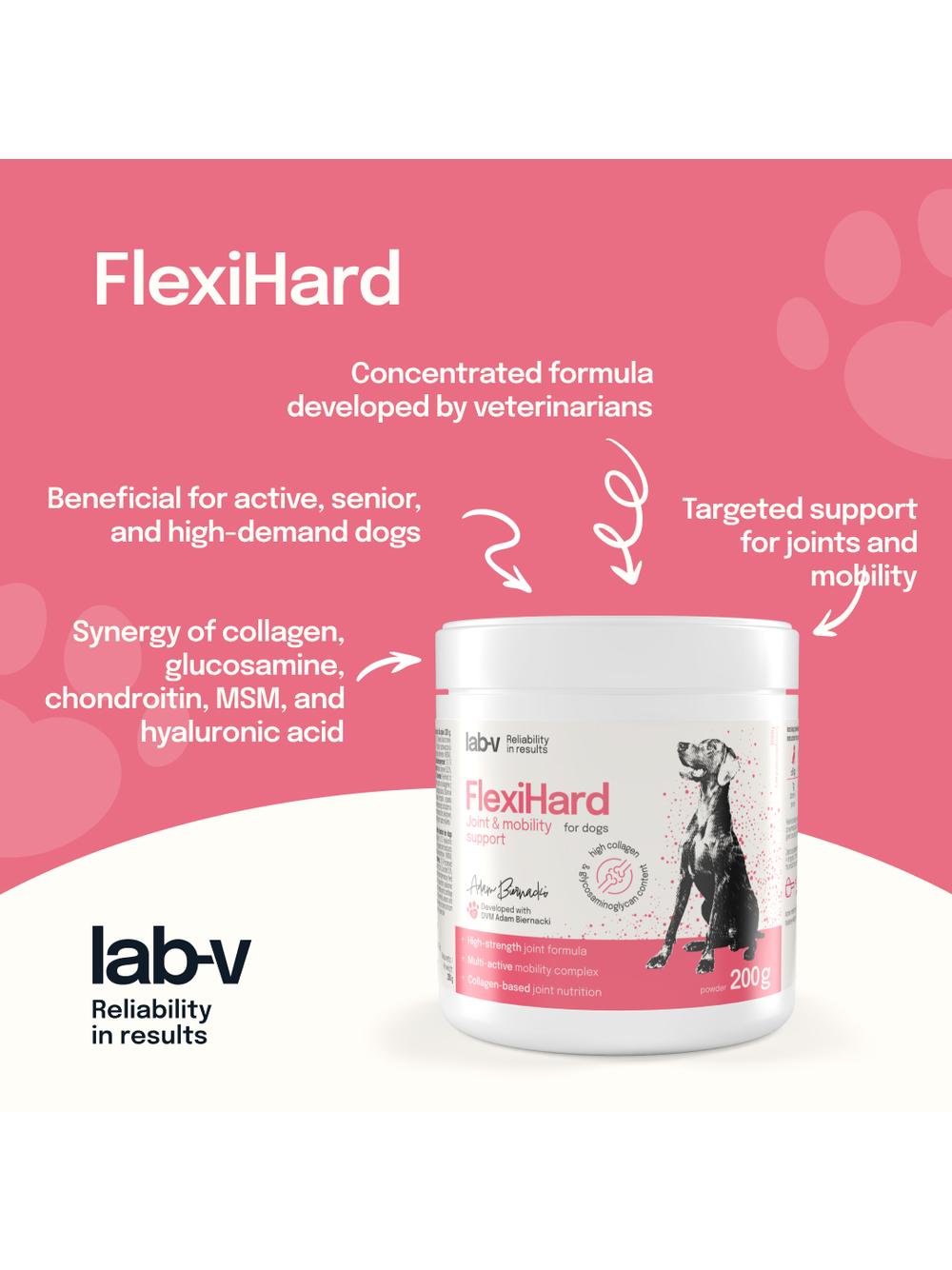 FlexiHard – wsparcie prawidłowej kondycji stawów i aparatu ruchu dla psów 200 g
