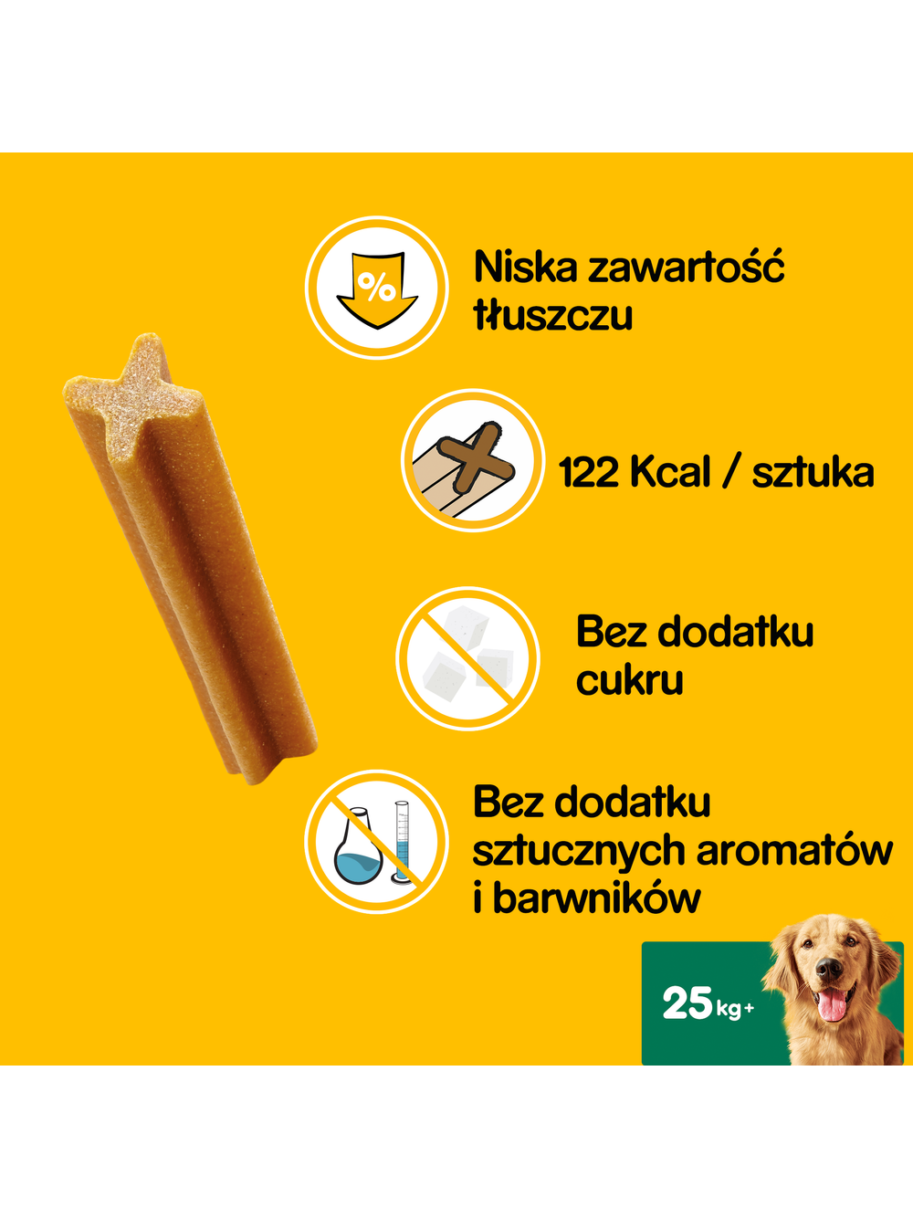 PEDIGREE DentaStix (duże rasy) przysmak dentystyczny dla psów 56 szt. - 8x270g