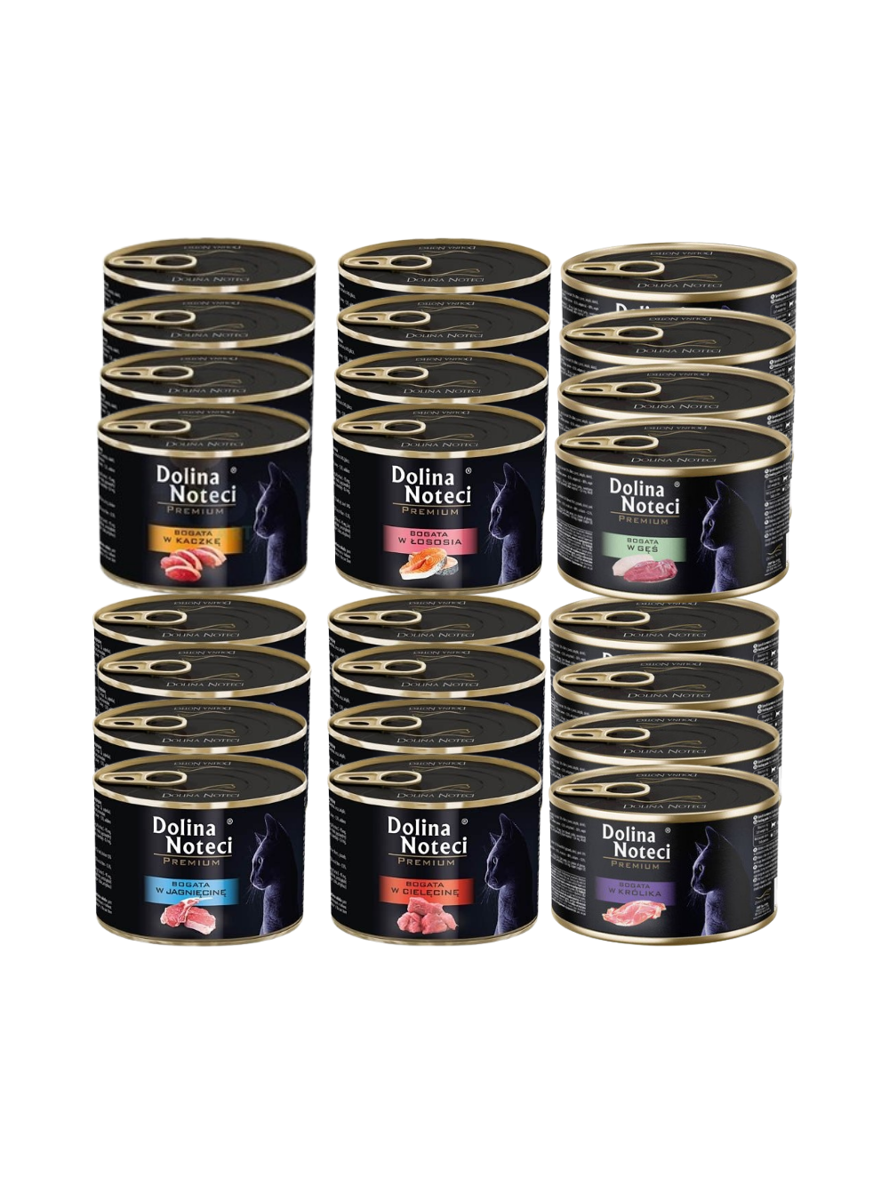 DOLINA NOTECI Premium dla kota MIX SMAKÓW  24X185g
