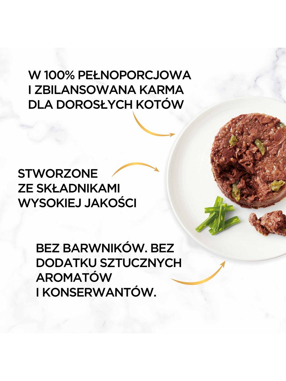 Purina Gourmet Gold Savoury Cake z jagnięciną i zieloną fasolką 48x85g