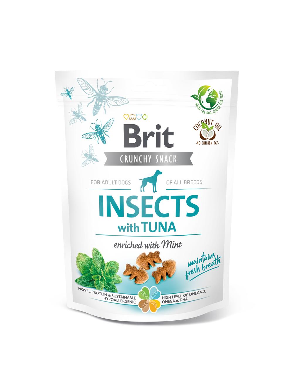 BRIT CARE Dog Crunchy Cracker Insects rich in Tuna 200g