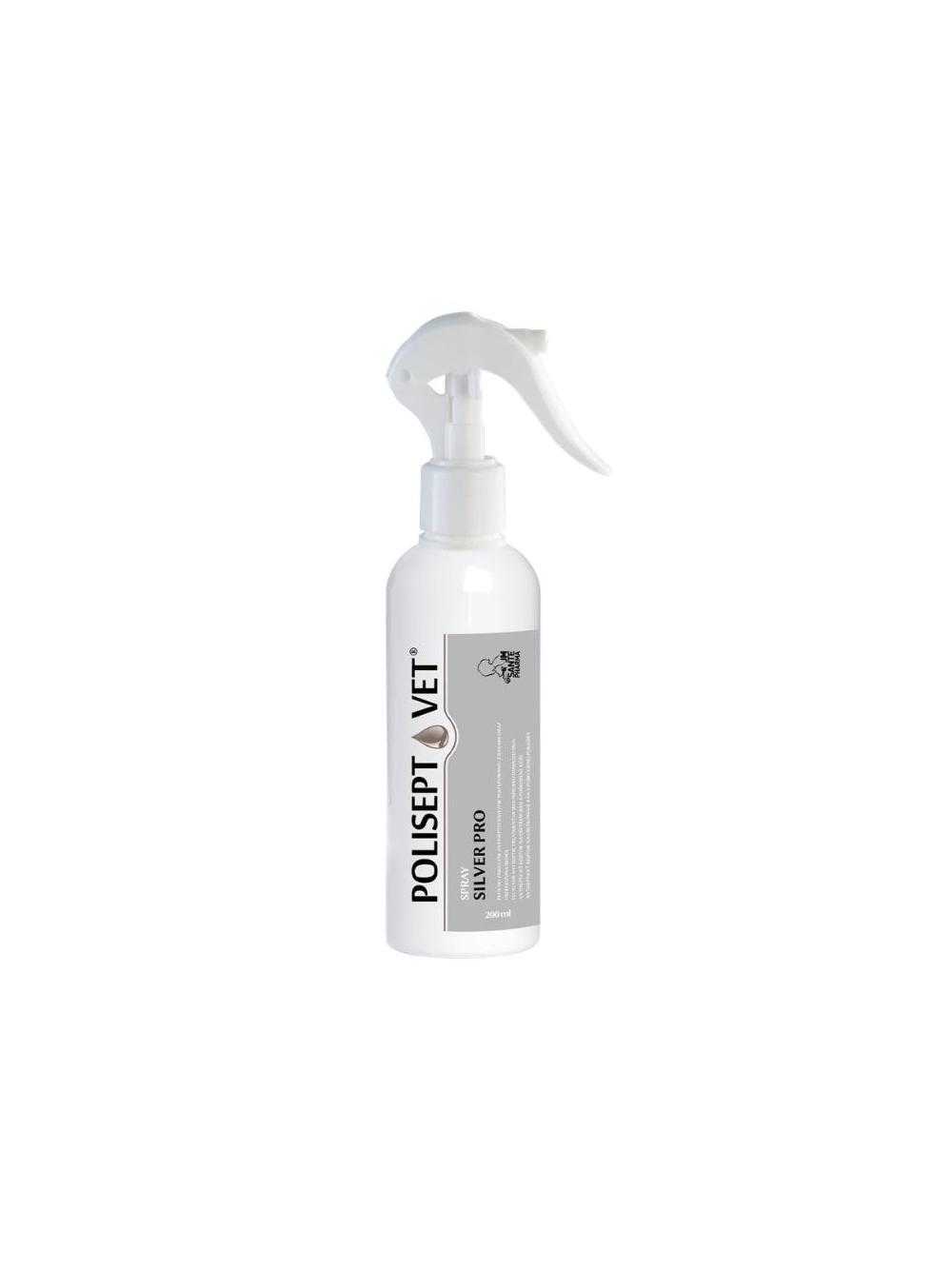 POLISEPT VET® SPRAY SILVER PRO – spray na rany dla psa i kota 200 ml