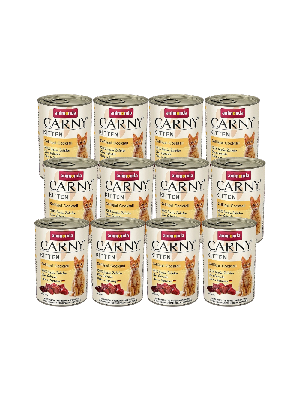ANIMONDA Cat Carny Kitten smak: koktajl drobiowy 12x400g