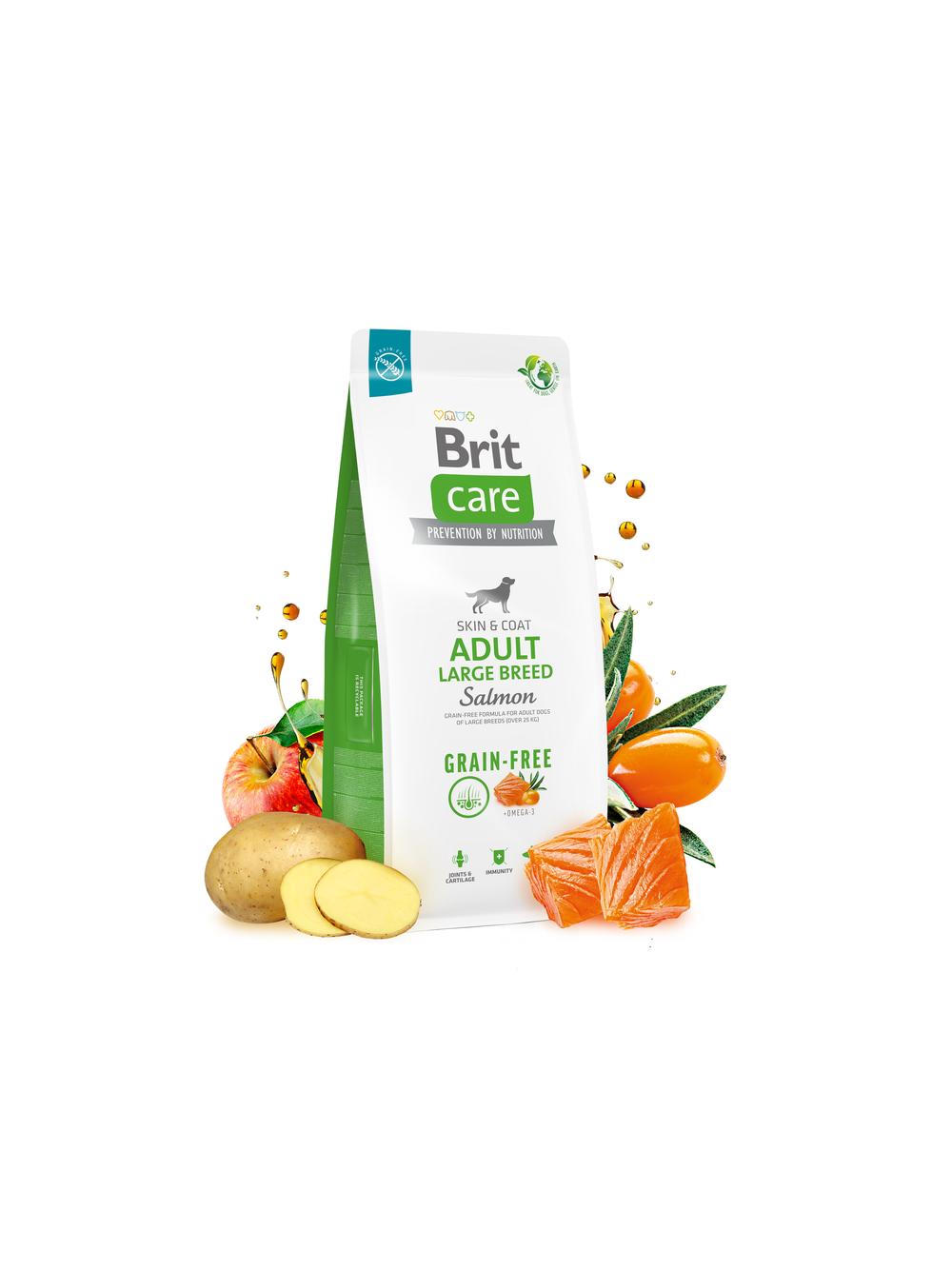 BRIT CARE Dog Grain-free Adult Large Breed Salmon 12kg