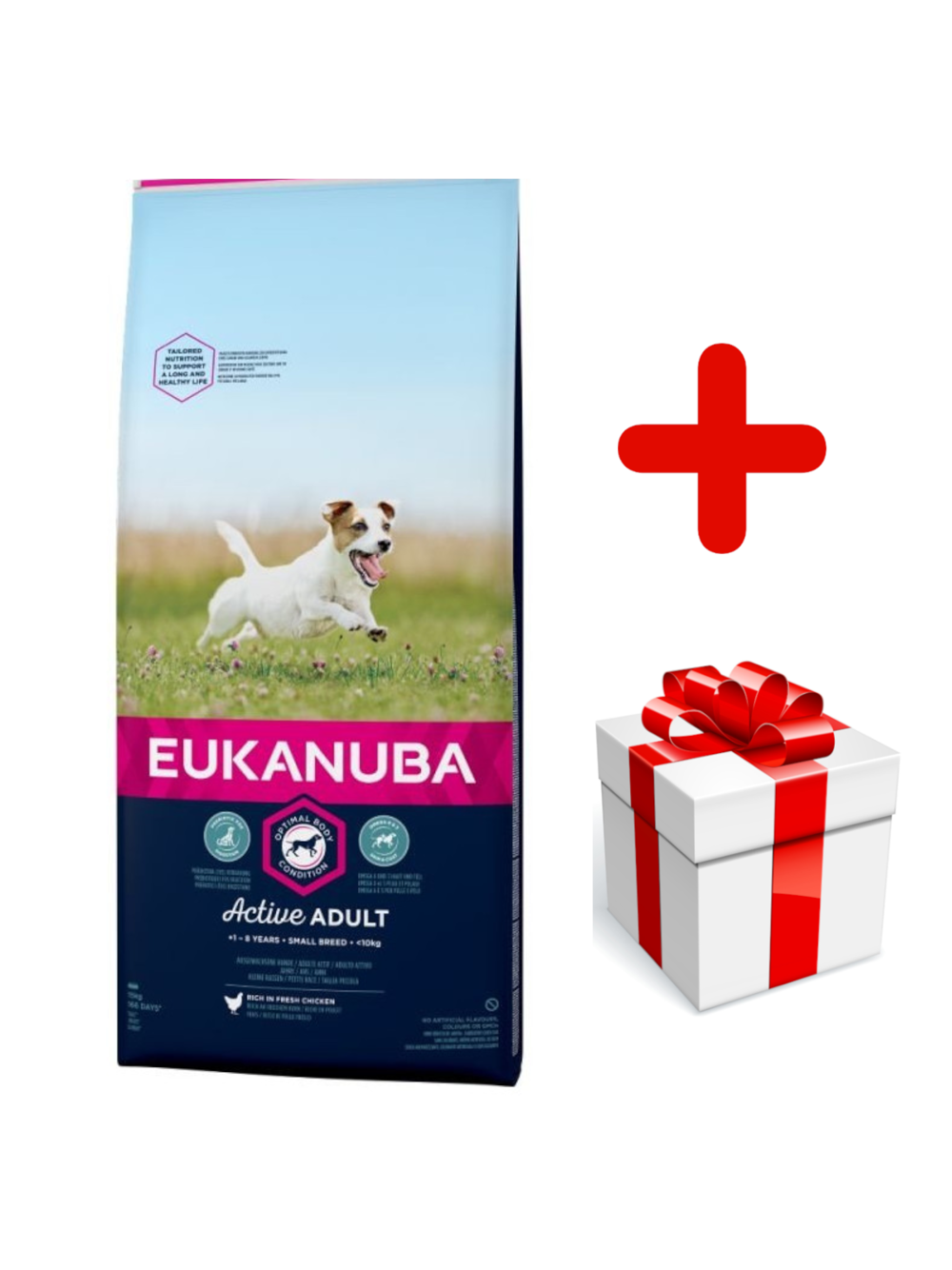 Eukanuba adult small breed chicken 15kg + niespodzianka dla psa GRATIS!