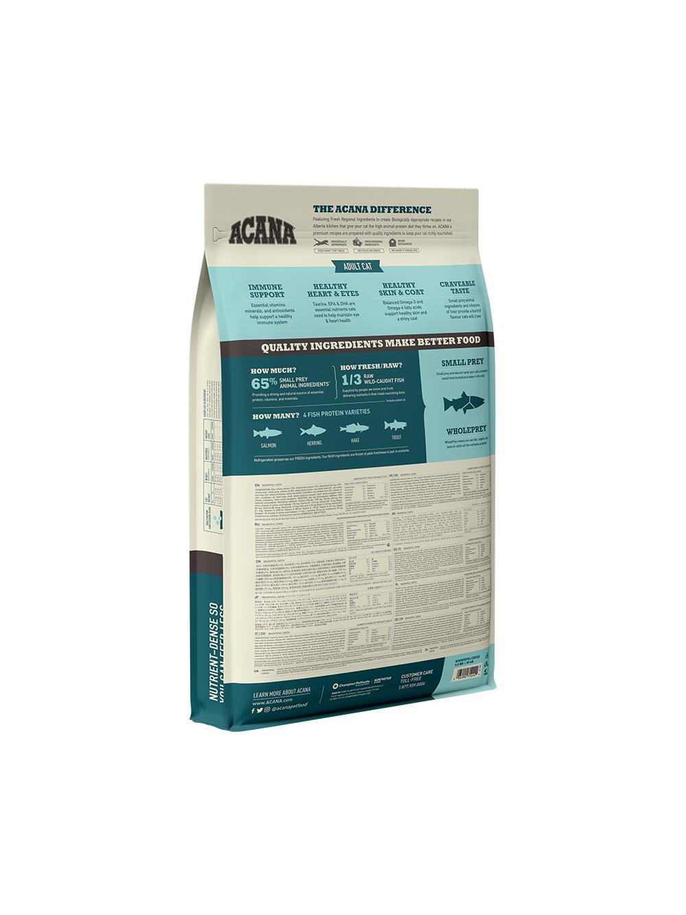 ACANA Bountiful Catch Cat 4,5kg + niespodzianka dla kota GRATIS!