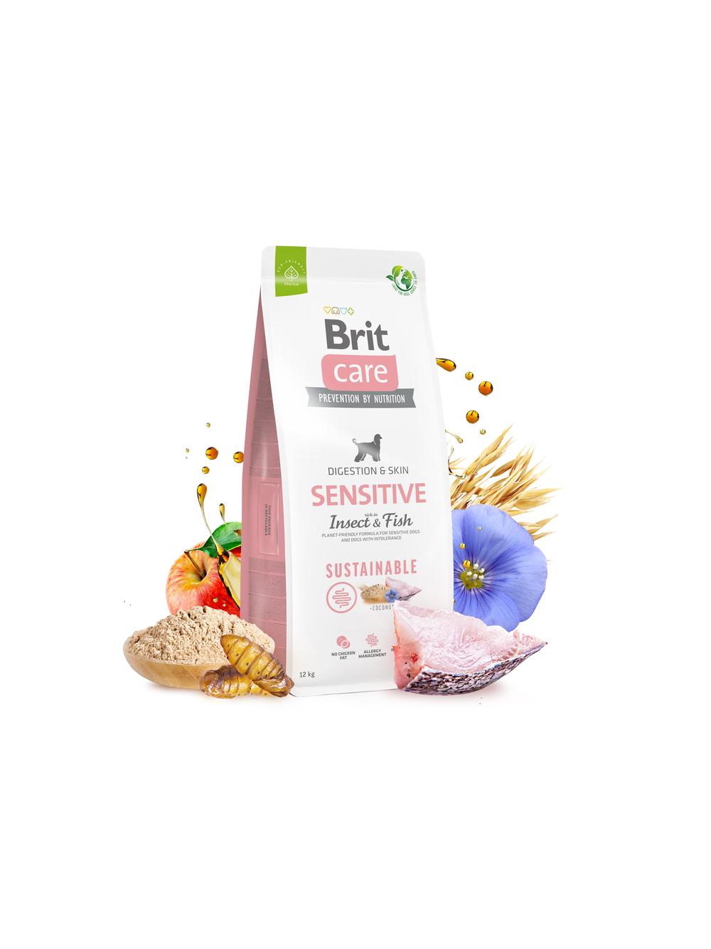 BRIT CARE Sustainable Sensitive Insect & Fish 12kg / Opakowanie uszkodzone (8683,9318,9394) !!!