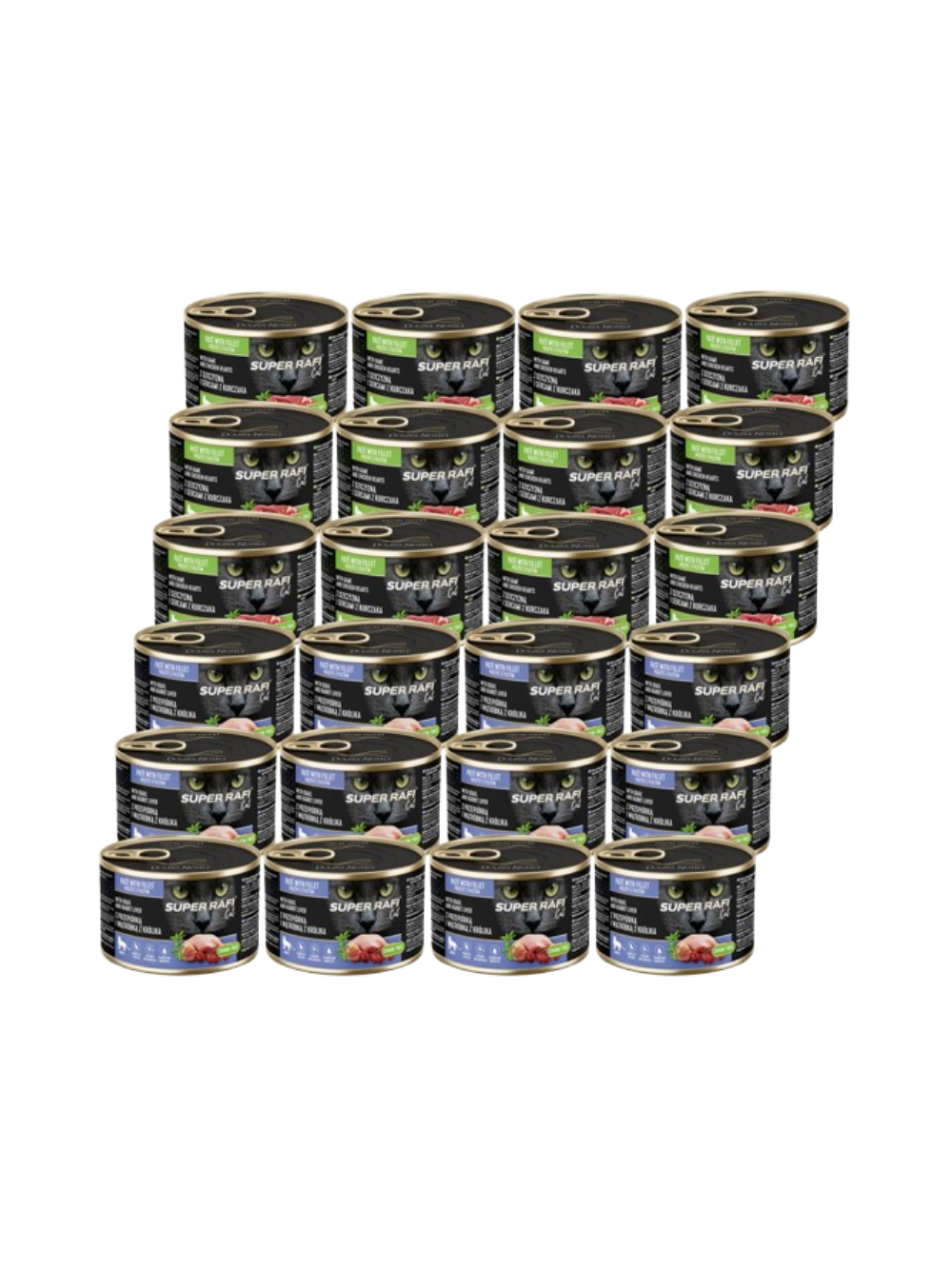 DOLINA NOTECI Super Rafi Cat P&F Mix Smaków 24x185g