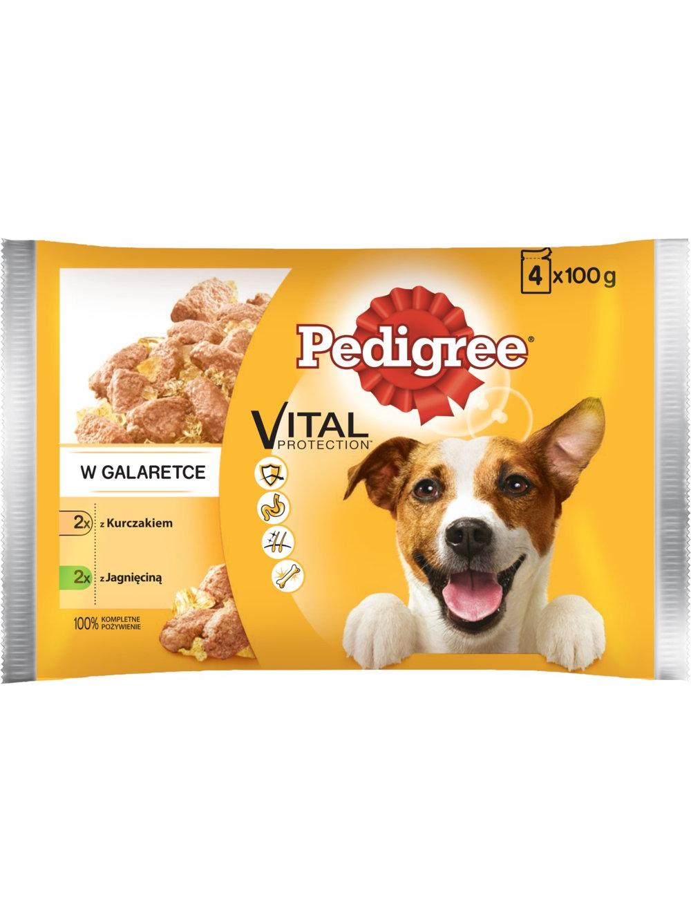 Pedigree Vital Protection  Jagnięcina i Kurczak w Galaretce 13x(4x100g)